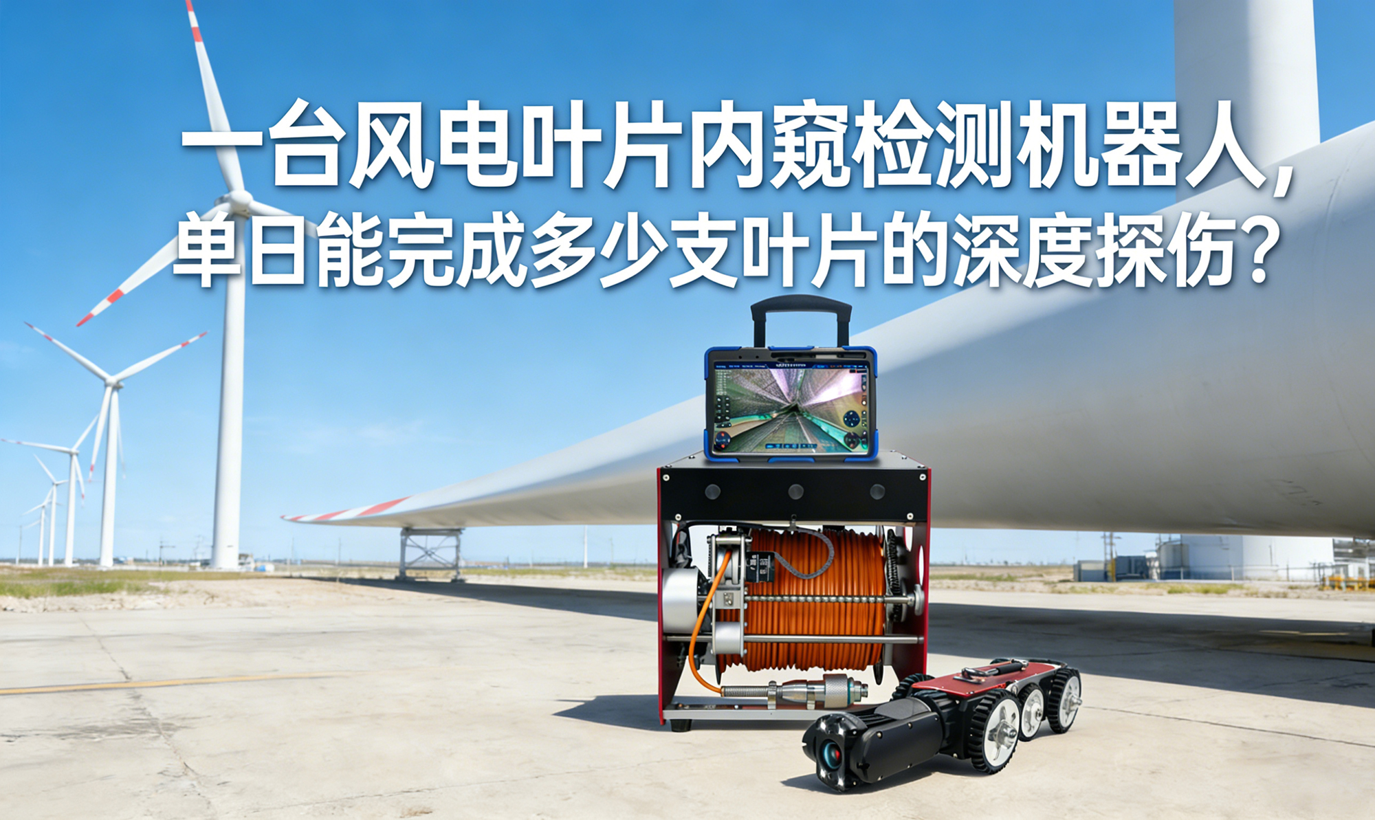 一臺(tái)風(fēng)電葉片內(nèi)窺檢測(cè)機(jī)器人，單日能完成多少支葉片的深度探傷？